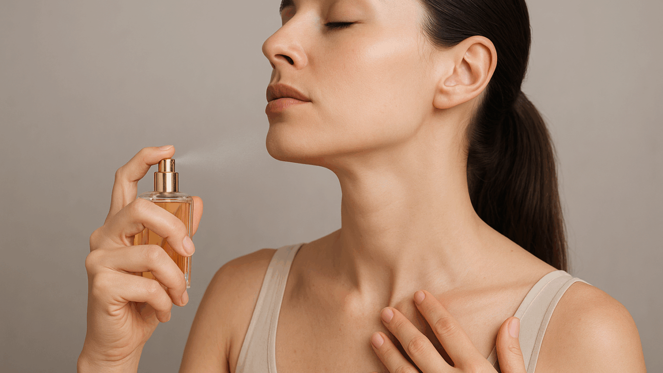 como aplicar perfume corretamente