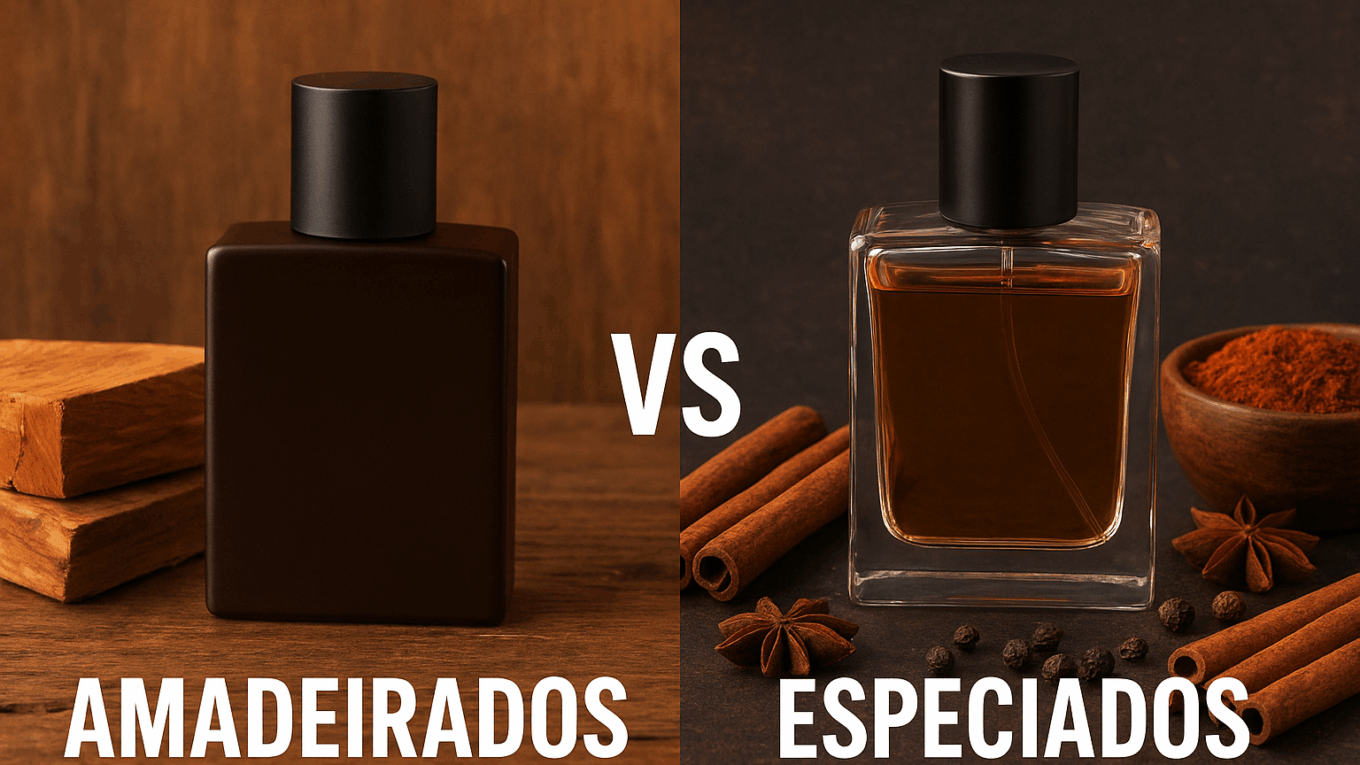 Perfumes Masculinos Amadeirados vs. Especiados