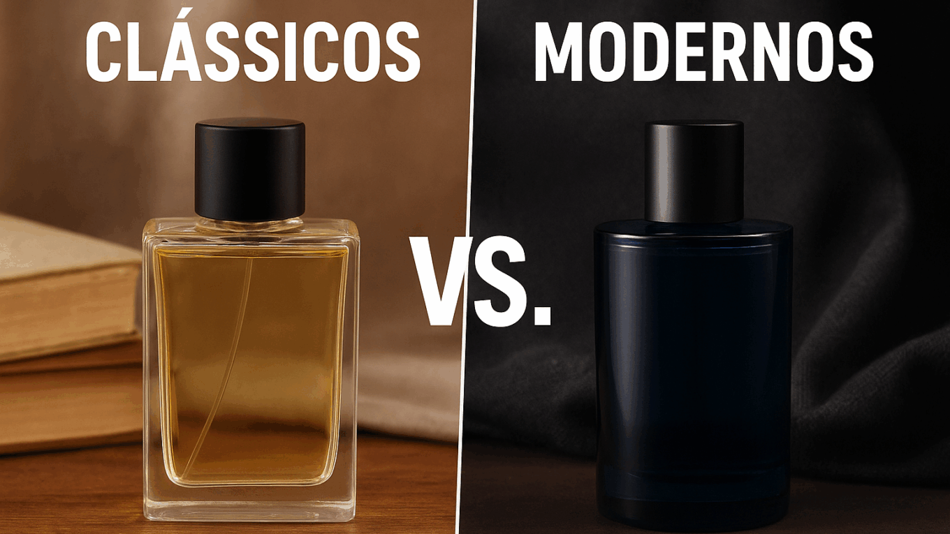 Perfumes Masculinos Clássicos vs. Modernos
